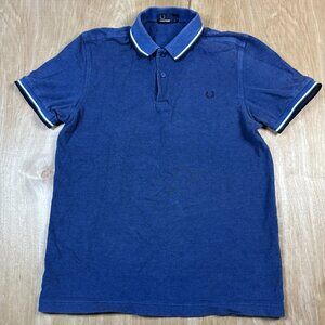 Fred Perry Men’s Dark Blue Short Sleeve Polo Shirt Size Medium